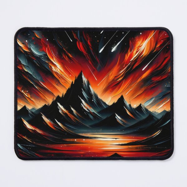 Item preview, acrylic Painting Abstract Mountains at Night designed and sold by Truck Stop One.