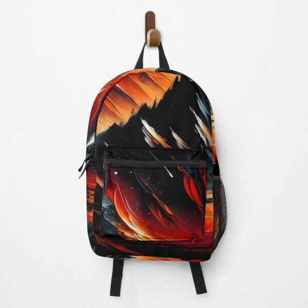 Item preview, acrylic Painting Abstract Mountains at Night designed and sold by Truck Stop One.