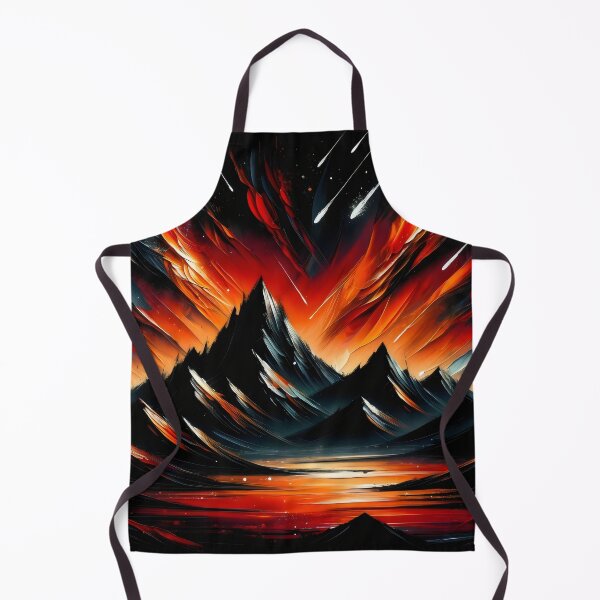 Item preview, acrylic Painting Abstract Mountains at Night designed and sold by Truck Stop One.