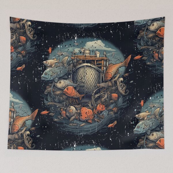 Item preview, Embracing the Depths: Fish Holder, Fishing Community, Fishkeeper designed and sold by LuNkyRose.