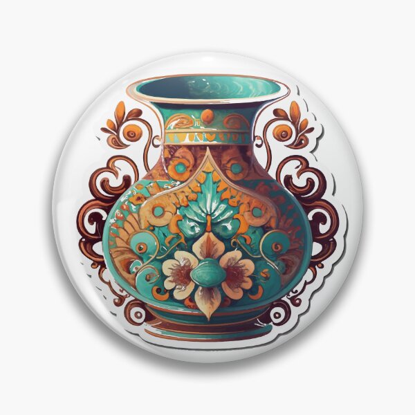 Item preview, Charming Antique Vase with Intricate Patterns Illustration designed and sold by NiftyWrx.