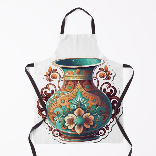 Item preview, Charming Antique Vase with Intricate Patterns Illustration designed and sold by NiftyWrx.