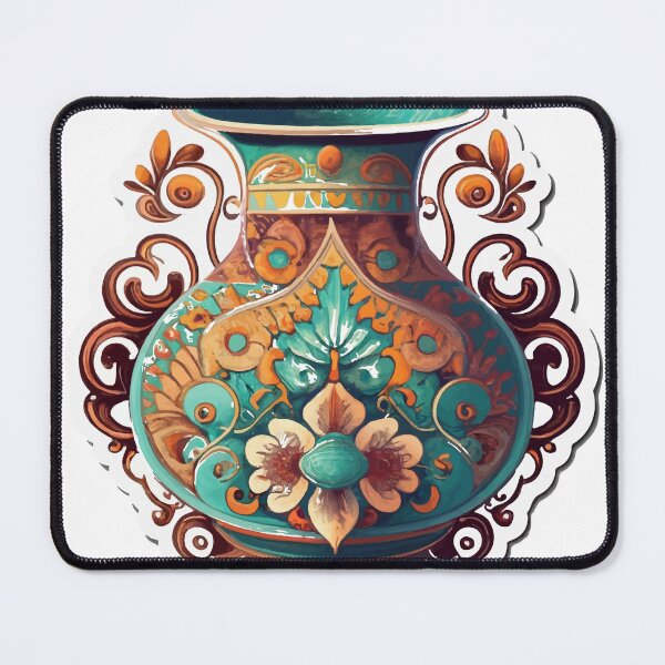 Item preview, Charming Antique Vase with Intricate Patterns Illustration designed and sold by NiftyWrx.