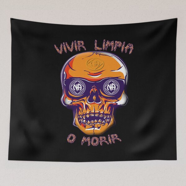Item preview, NA Spanish - Live Clean Skull Tee  designed and sold by NA-WEARS.