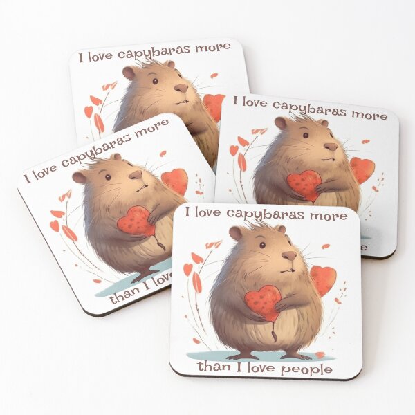 Item preview, I love capybaras more than I love people designed and sold by naughty-raccoon.
