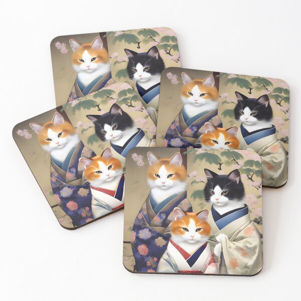 Aperçu de l'œuvre Chats Geishas créée et vendue par MissQuiss.