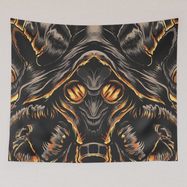 Item preview, gas mask baphomet darkart designed and sold by charliedoom.