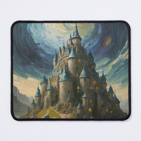 Item preview, Van Gogh style castle designed and sold by Gkate-art.