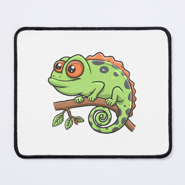 Item preview, Cute cartoon chameleon on a tree camouflage designed and sold by w1ckerman.