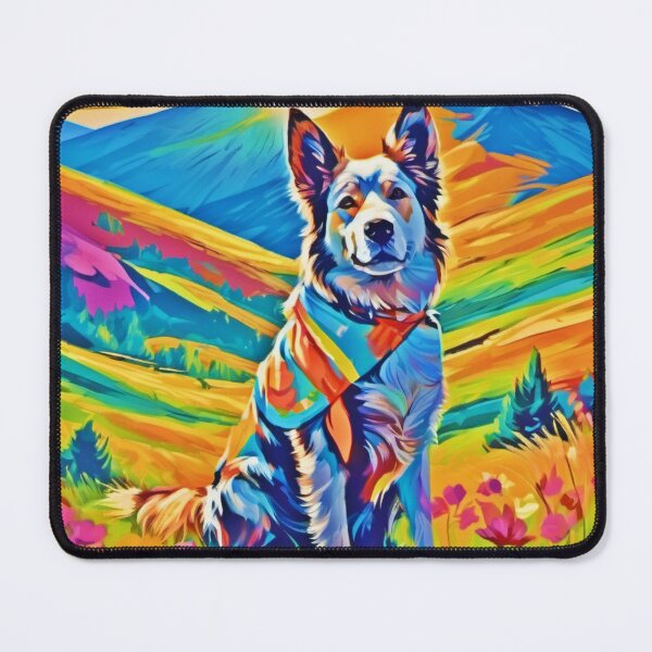 Item preview, Sunny Outdoor Dog Day: Colorful Painting designed and sold by Health And Fitness Posts e-Store.