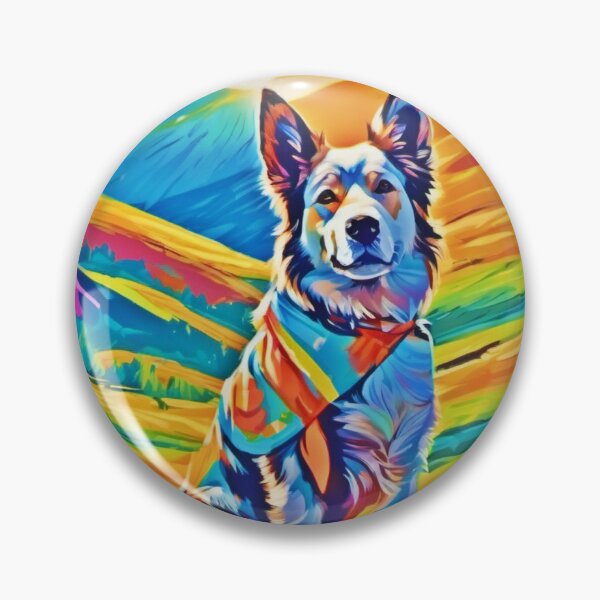 Item preview, Sunny Outdoor Dog Day: Colorful Painting designed and sold by Health And Fitness Posts e-Store.