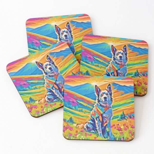 Item preview, Sunny Outdoor Dog Day: Colorful Painting designed and sold by Health And Fitness Posts e-Store.