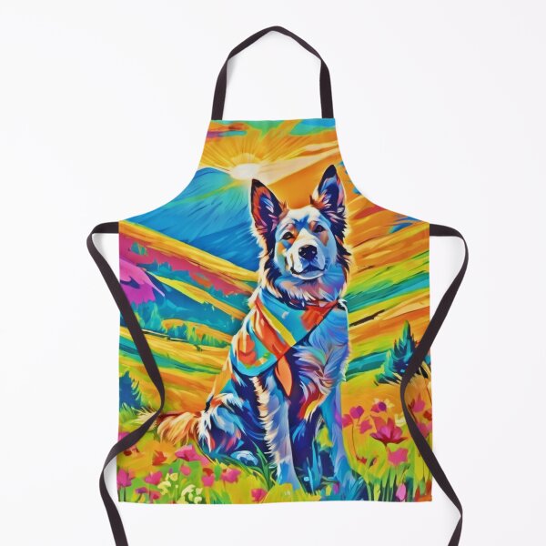 Item preview, Sunny Outdoor Dog Day: Colorful Painting designed and sold by Health And Fitness Posts e-Store.