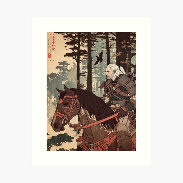 Vista previa del artículo con la obra «Geralt tradicional», diseñado y vendido por SchellStation.