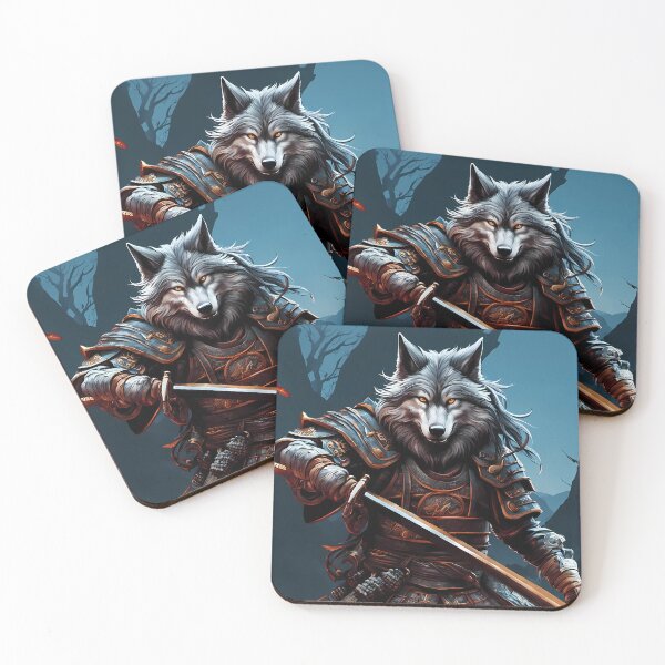 Item preview, Wolf Samurai, Ai Generated Art  designed and sold by ACC .