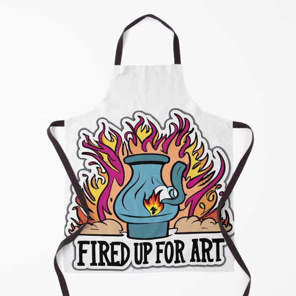 Item preview, Fired Up for Art - Pottery Kiln with Flame Heart designed and sold by NiftyWrx.