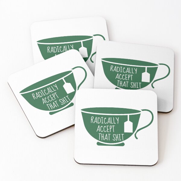 Item preview, Radically Accept That Teacup designed and sold by ChristmasSloth.