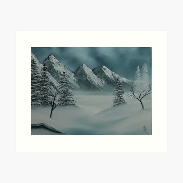 Original Oil Painting "December Snow" Art Print