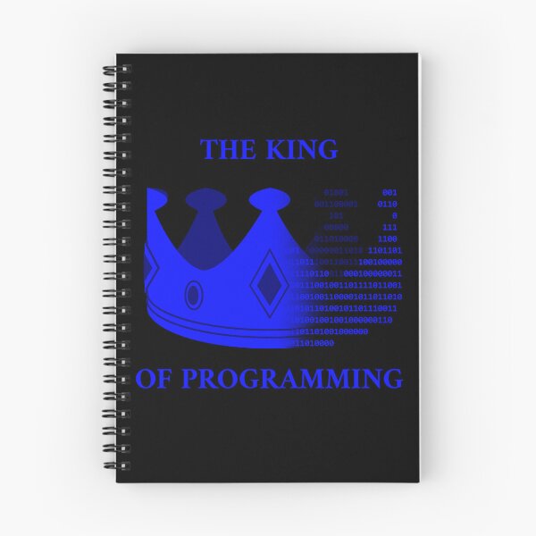 Item preview, The king of programming blue designed and sold by Warrioll.