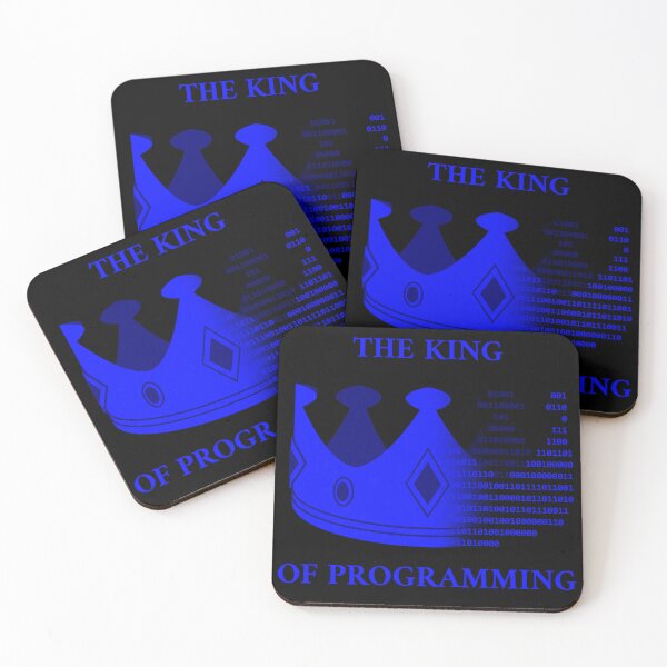 Item preview, The king of programming blue designed and sold by Warrioll.