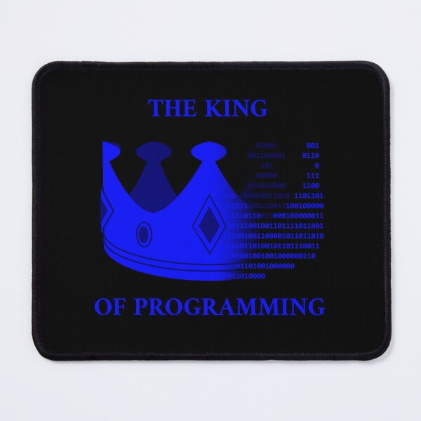 Item preview, The king of programming blue designed and sold by Warrioll.