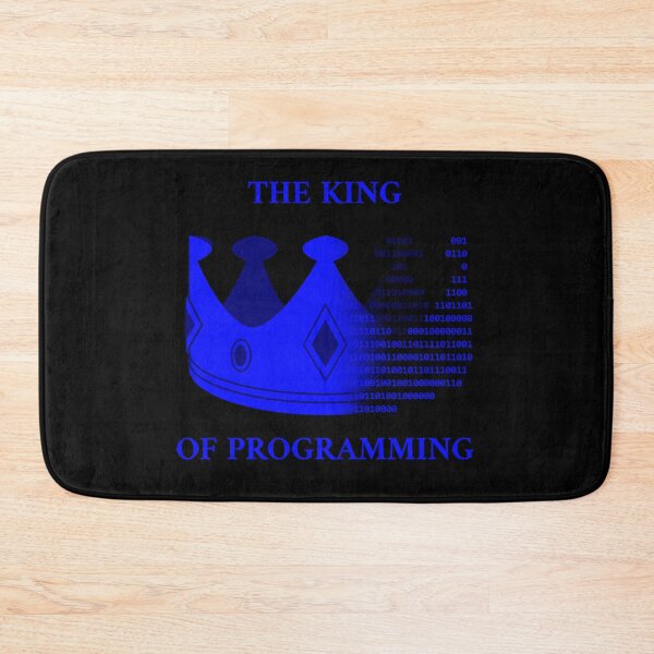 Item preview, The king of programming blue designed and sold by Warrioll.