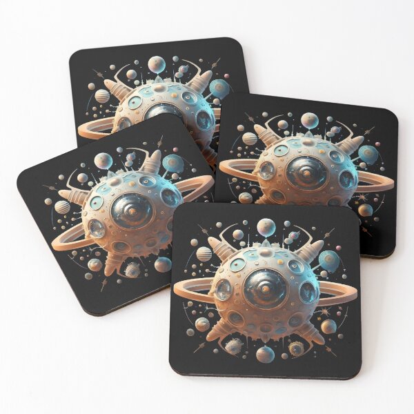 Item preview, Space moon with planets and stars designed and sold by QuantumAbstract.