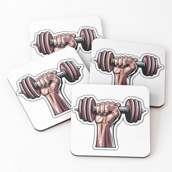 Item preview, Chalk Grip Dumbbell - Bodybuilding Fitness designed and sold by NiftyWrx.