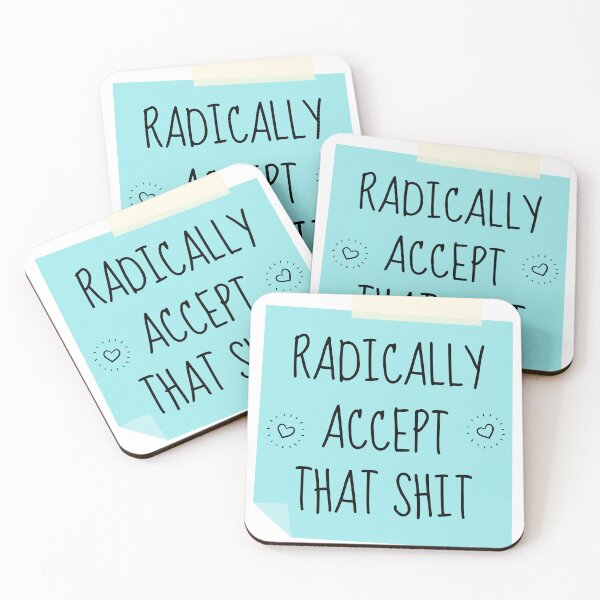 Item preview, Radically Accept That Sticky Note designed and sold by ChristmasSloth.