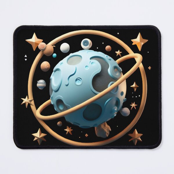 Item preview, Space moon with planets and stars designed and sold by QuantumAbstract.