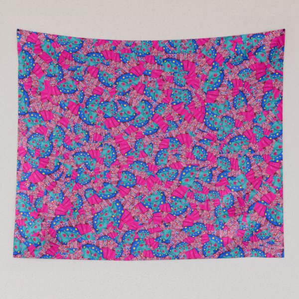 Item preview, Colorful cosutme collage motif pattern designed and sold by DFLC Prints.