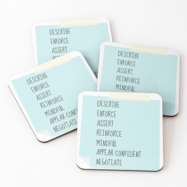 Item preview, DEARMAN DBT Acronym Sticky Note designed and sold by ChristmasSloth.