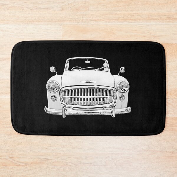 Item preview, Hillman Minx Mk VIII 1950s classic car monochrome designed and sold by soitwouldseem.
