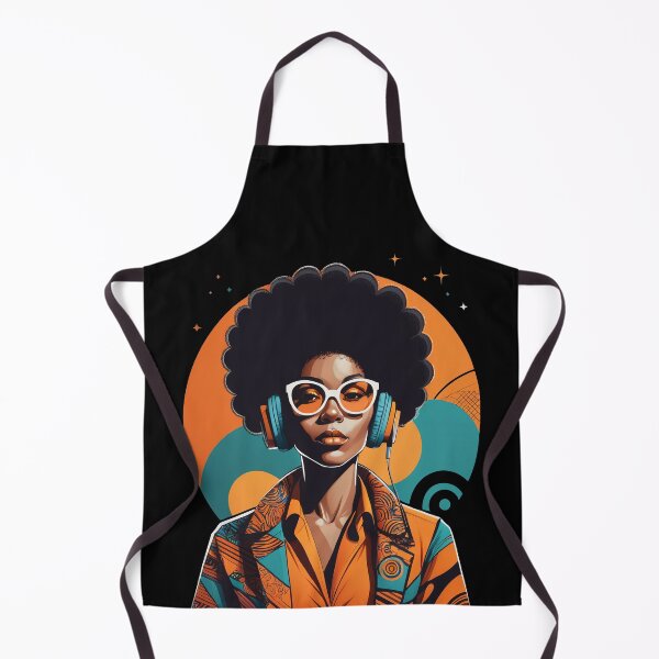 Item preview, Orange Crush, The Coolest Afro Queen with Headphones designed and sold by Péter Pálffy.