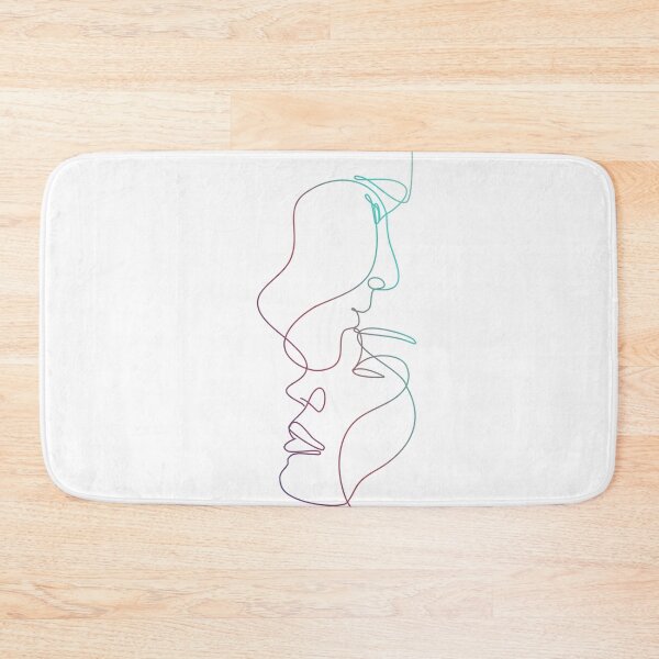 Item preview, Couple Love Line One Art Colorful designed and sold by hemp3x.