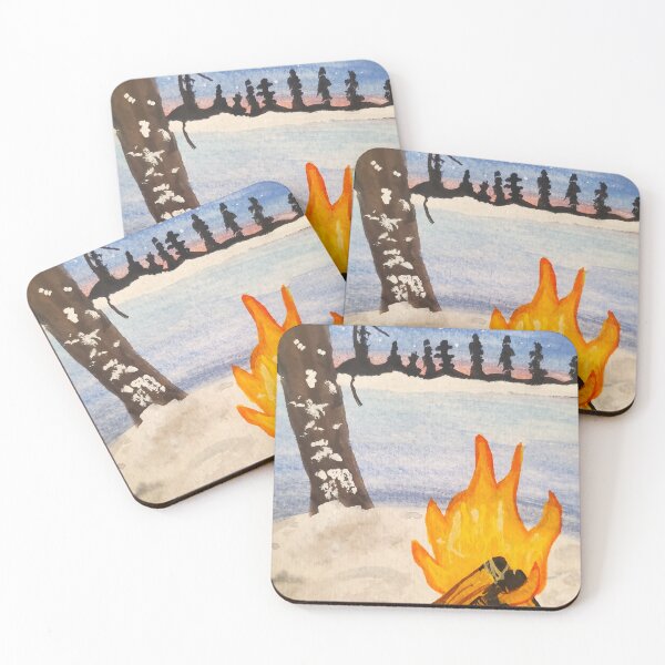 Item preview, Winter Campfire By the Lake  designed and sold by etherealwonders.