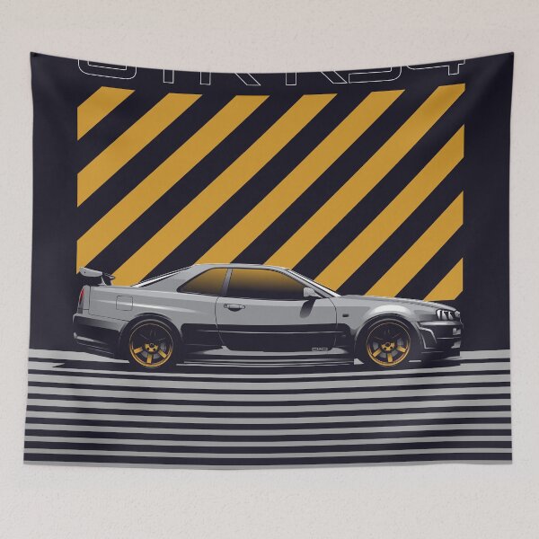 Item preview, Skyline GTR R34 grey designed and sold by ElseWorldDesign.