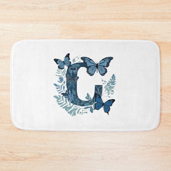 Item preview, Letter C in blue with butterflies designed and sold by Shinery2023.