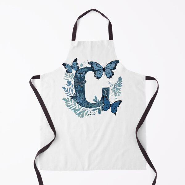 Item preview, Letter C in blue with butterflies designed and sold by Shinery2023.