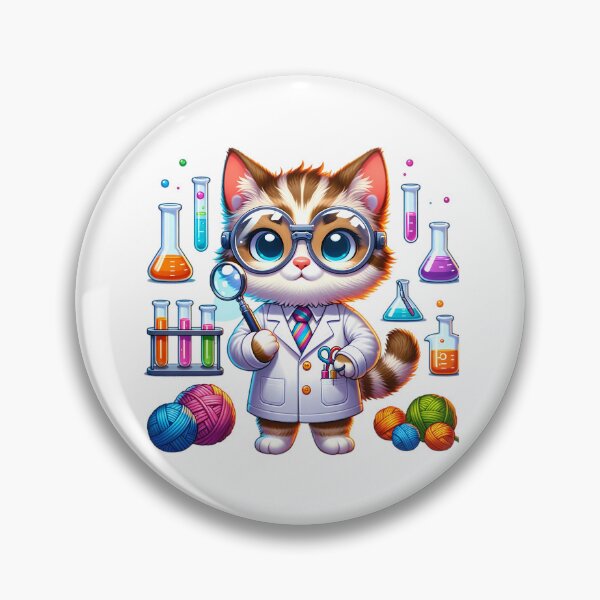 Item preview, Curious Cat Scientist designed and sold by TinyTailsGalery.