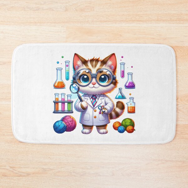 Item preview, Curious Cat Scientist designed and sold by TinyTailsGalery.