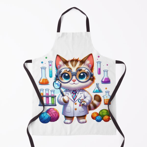Item preview, Curious Cat Scientist designed and sold by TinyTailsGalery.