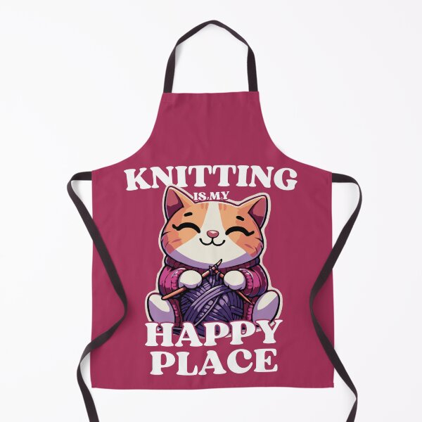 Item preview, Knitting is My Happy Place designed and sold by McThingummy.