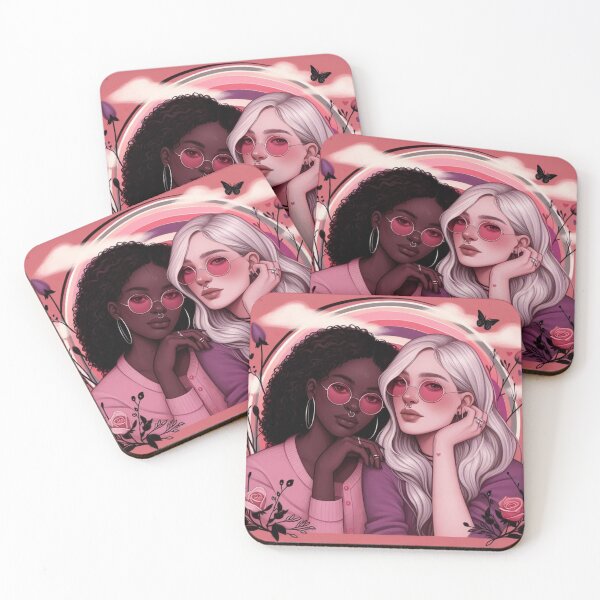 Item preview, Queer love - Saint Valentine's Day (lesbian mixed couple edition) designed and sold by desAIgns by Rosa.