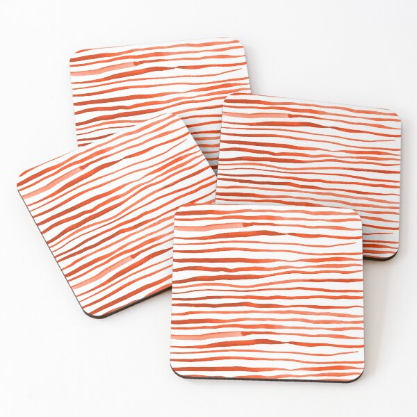 Item preview, Irregular watercolor lines - orange designed and sold by wackapacka.