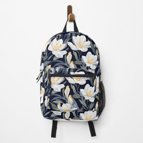 Item preview, White crocus flower seamless pattern designed and sold by varinchai.