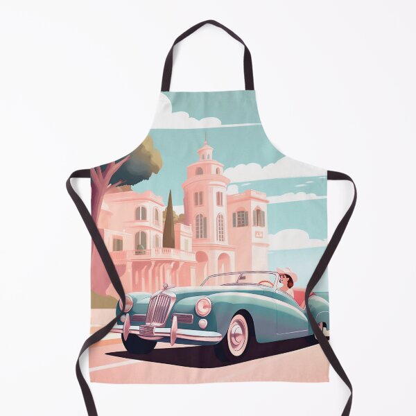Artikelvorschau, Retro-Vintage-Illustration eines Mädchens in einem grünen Auto in Montecarlo entworfen und verkauft von GoldenTimesCafe.