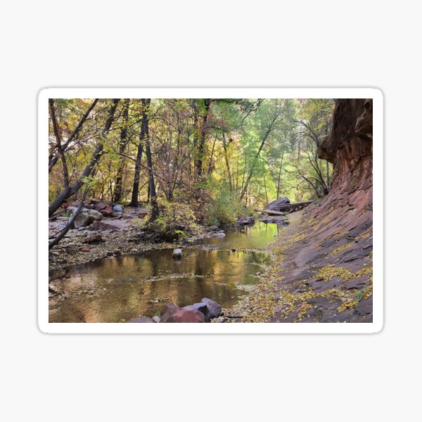 W. Fork Oak Creek Trail Sedona 4, no logo, CelebratingChrist.com, ccnow.info Sticker
