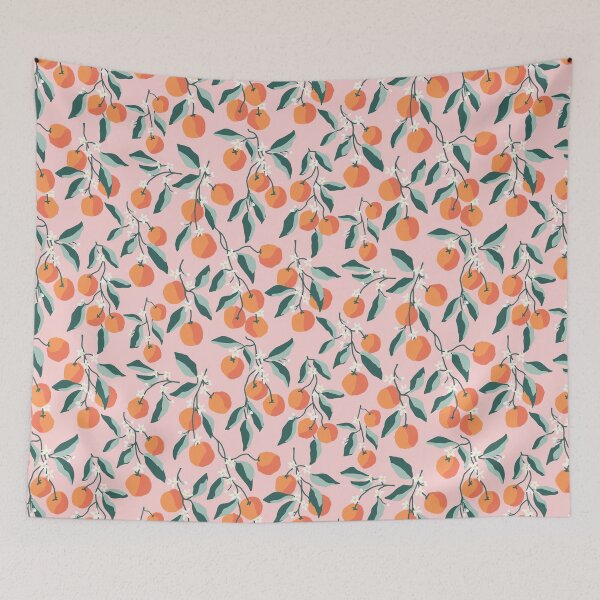 Item preview, Sweet Clementines Pink designed and sold by LIMEZINNIASDES.