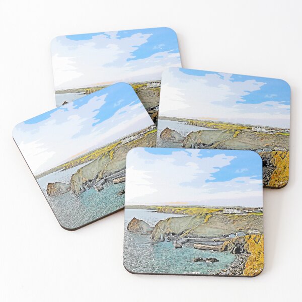 Item preview, Mullion Coastline Cartoonified designed and sold by KLloydPhotos.